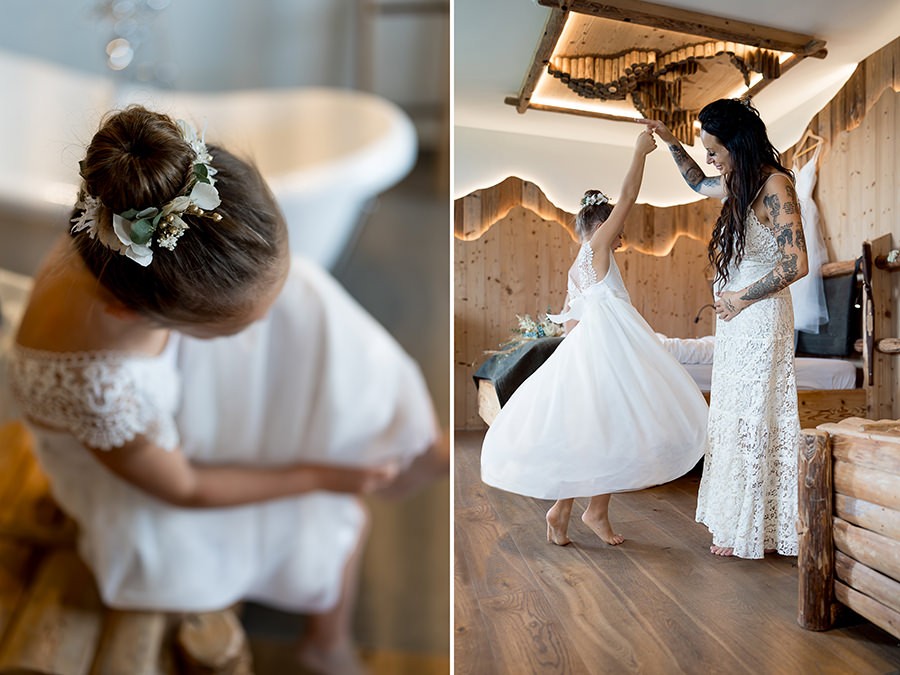 Getting Ready Fotos vom Anziehen der Braut